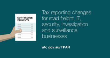 Security, investigation, surveillance businesses to report contractor payments under the Taxable Payments Reporting System